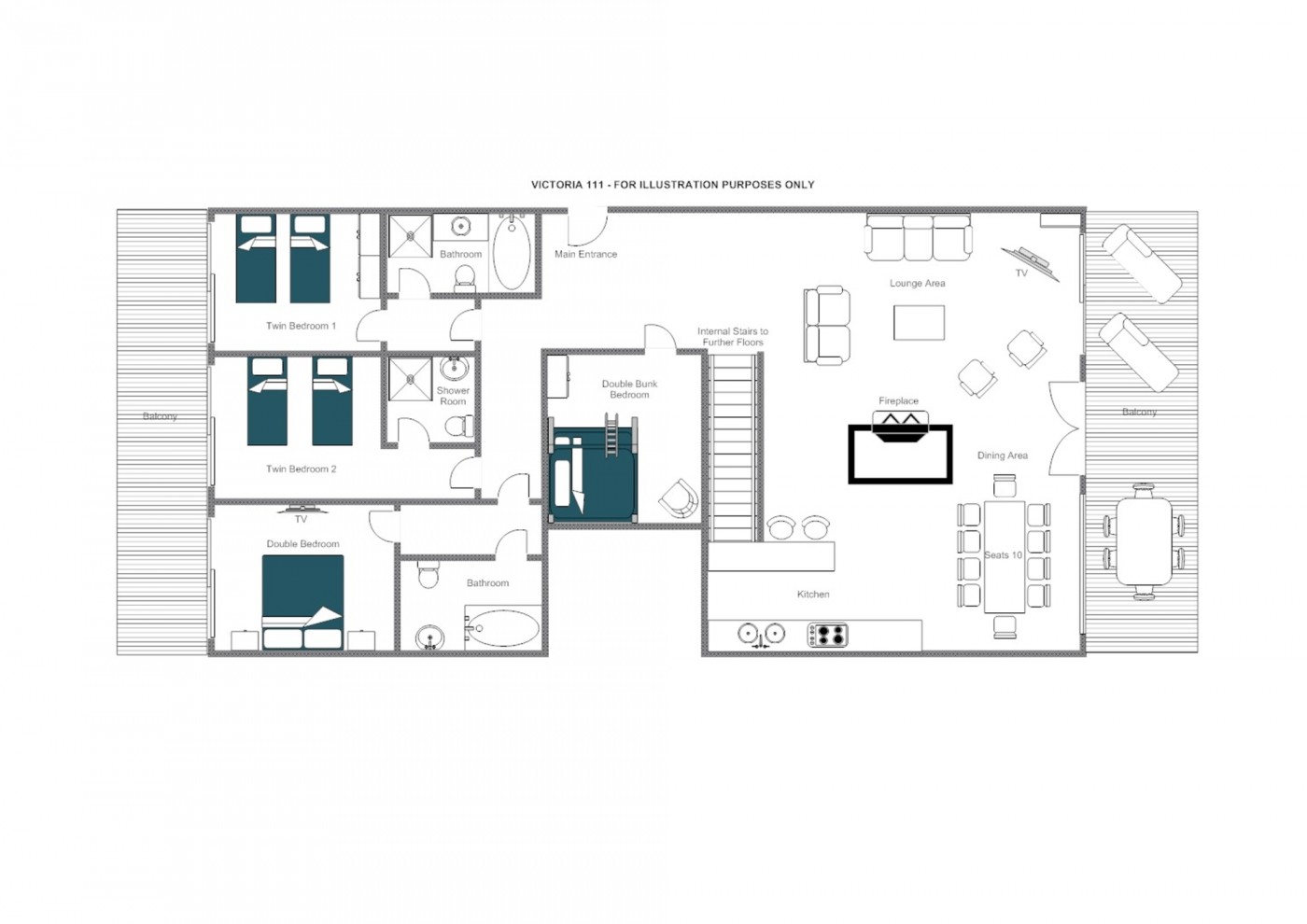 Chalet Victoria III Verbier Floor Plan 1